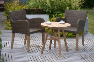 Contemporary garden table 60cm 5