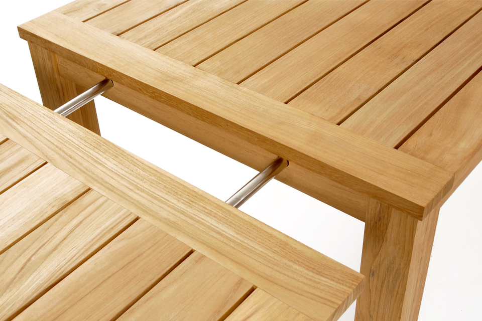 Outdoor timber dining table deals