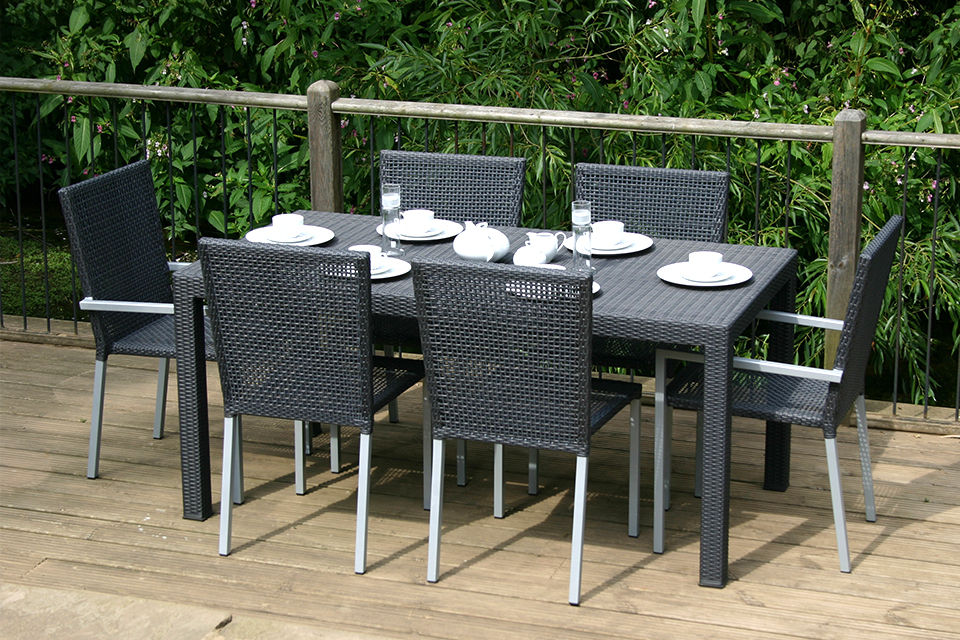 Granville Rattan Garden Dining Table - Bau Outdoors