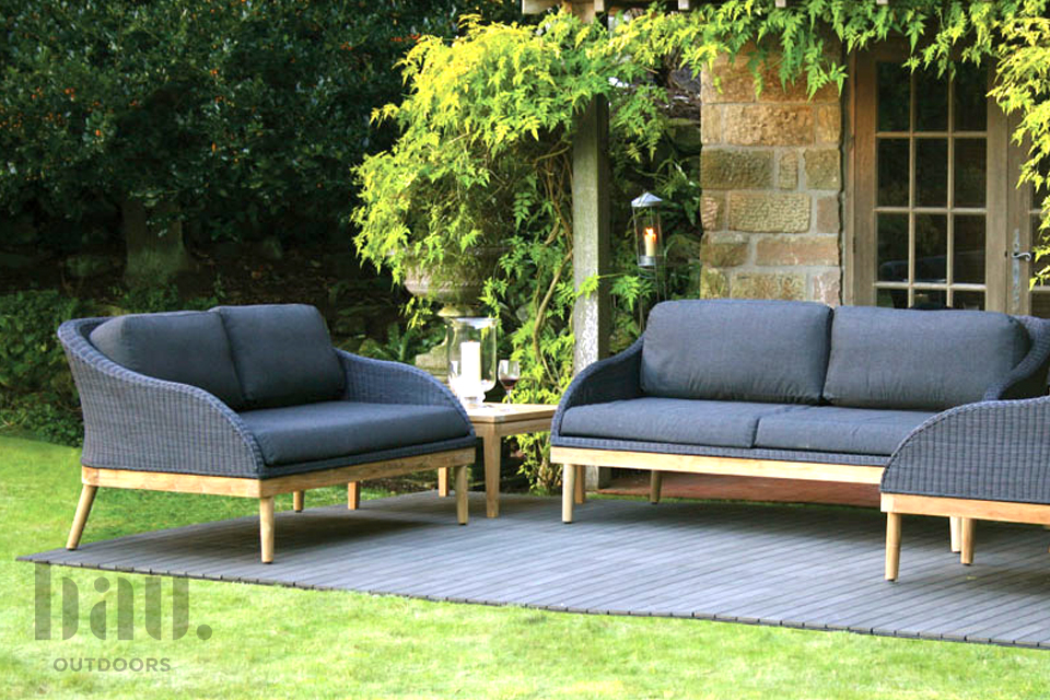 Contemporary garden furniture range at Bau Outdoors