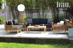 Garden sofa and armchairs