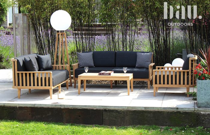 Garden sofa and armchairs