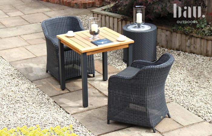 Kol Anthracite Garden dining chair 2