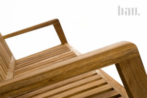 Solid Teak Garden Bench 2