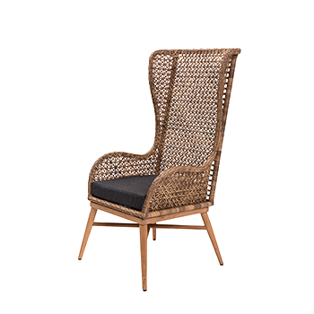Wing-Back Outdoor Chair