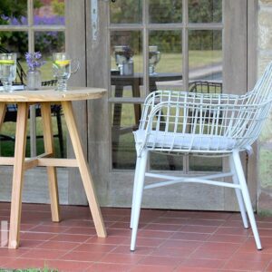 Solid Teak Round Bistro Table